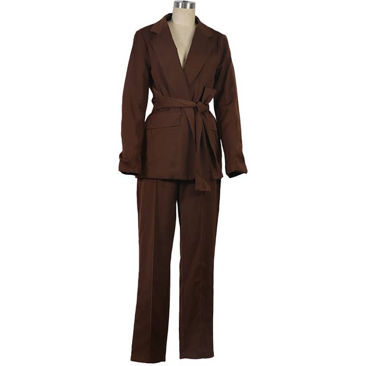 HIDDENBRAND - Wholesale Suit Set - Women's - Elegant And Stylish Suit Two-Piece Set2