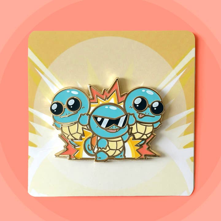 Squirtle Squad Party Friend Pin for wholesale by HeyyoJojo