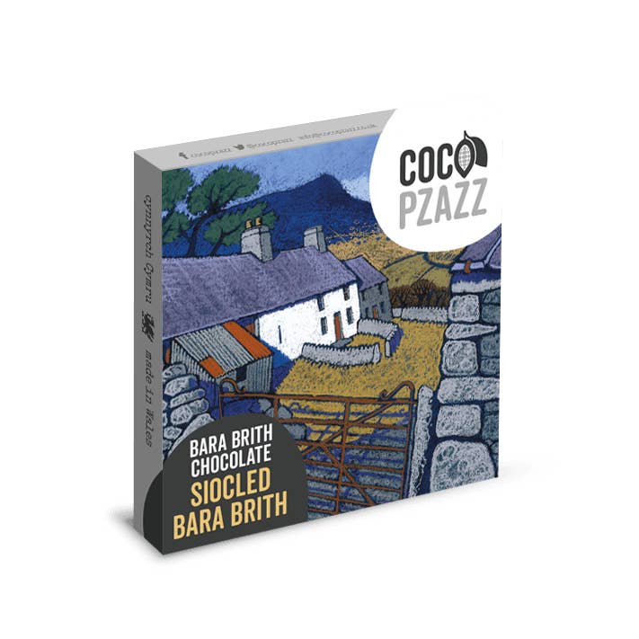 Coco Pzazz - Wholesale Chocolate Bar - Siocled Bara Brith / Bara Brith Milk Chocolate 80g