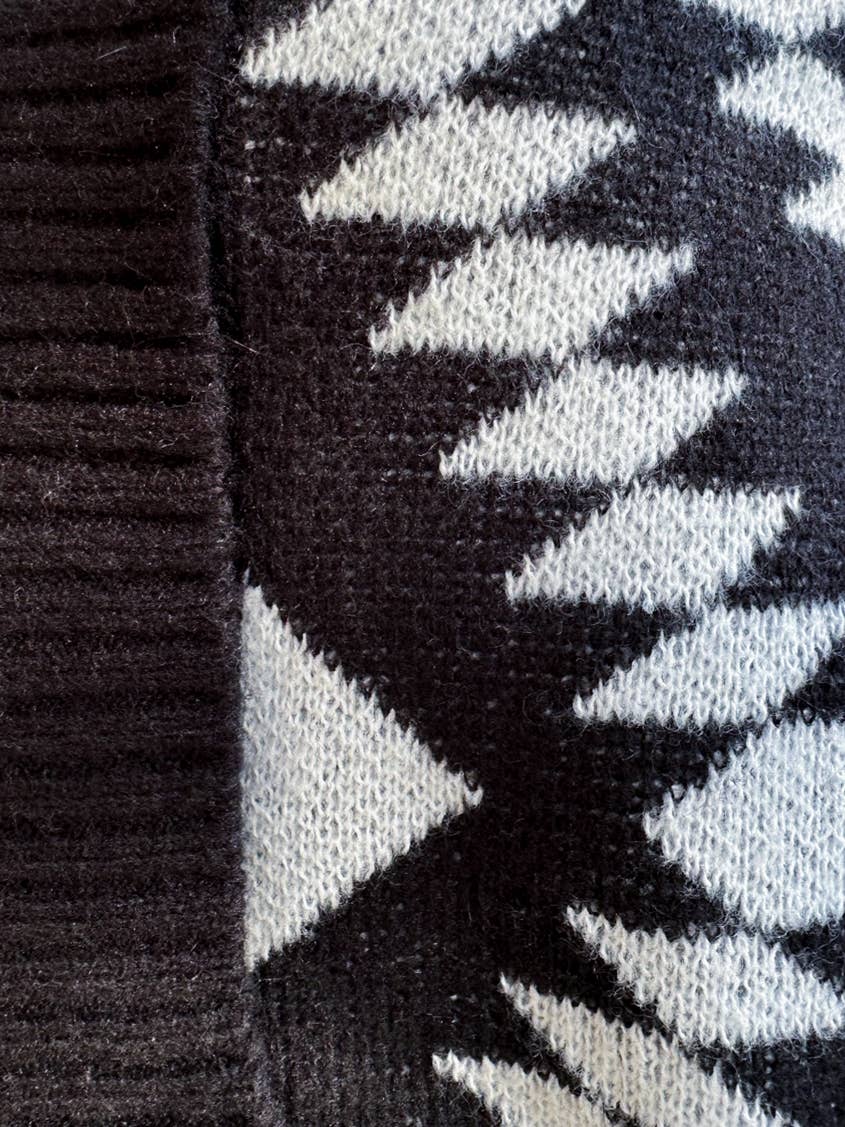 Black Aztec Printed Lightweight Cardigan with Pockets for wholesale on Faire7