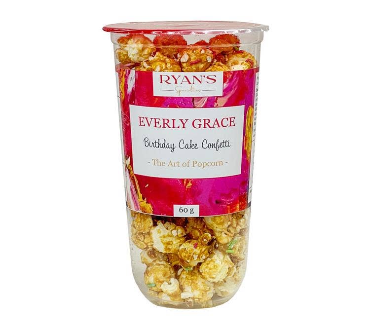 Everly Grace - Wholesale Popcorn - Birthday Cake Confetti Popcorn Cup 60g0