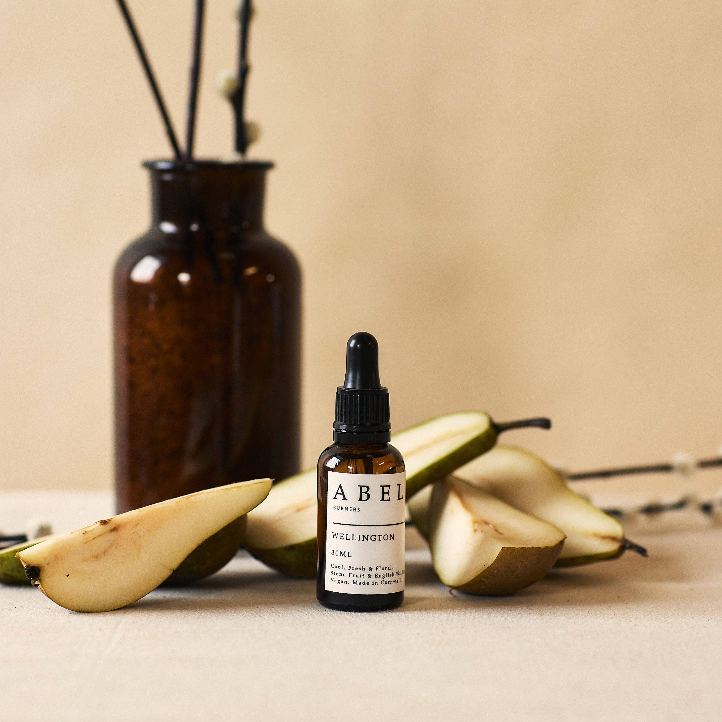 Abel Burners - Wholesale Fragrance Oil - Wellington 30ml Fragrance Oil - Pears, English Wildflowers3