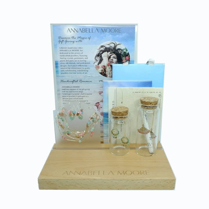 AM93-E : AM Branding - Message in a Bottle Point of Sale for wholesale by Annabella Moore