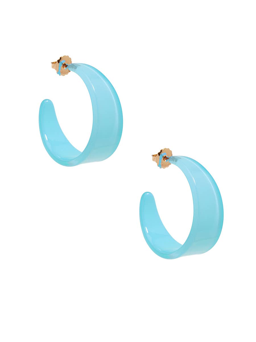 ZENZII Jewelry - Wholesale Hoop Earrings - Chunky Resin Hoop Earring9