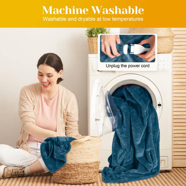 Heynemo - Wholesale Bedding Blanket - Heated Blanket Twin Size, Heating Electric Throw Blanket7