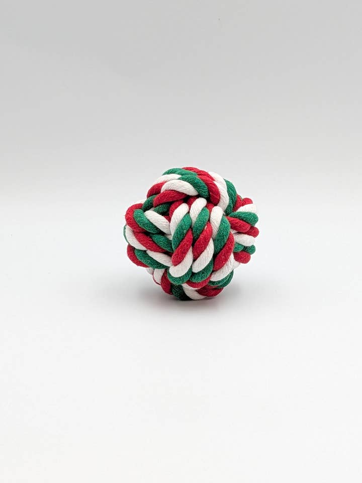 Palla - Giocattolo per cani di Natale in cotone per la vendita all'ingrosso da parte di Dog Person GmbH