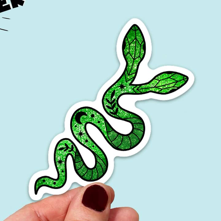 Waterproof Vinyl Stellar 2 Headed Snake Sticker for wholesale by Songbird Artistry