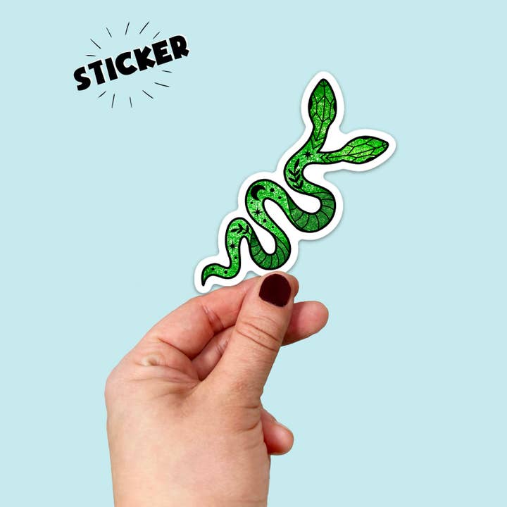 Vattentät Vinyl Stellar 2-hövdad Orm Klistermärke för wholesale av Songbird Artistry