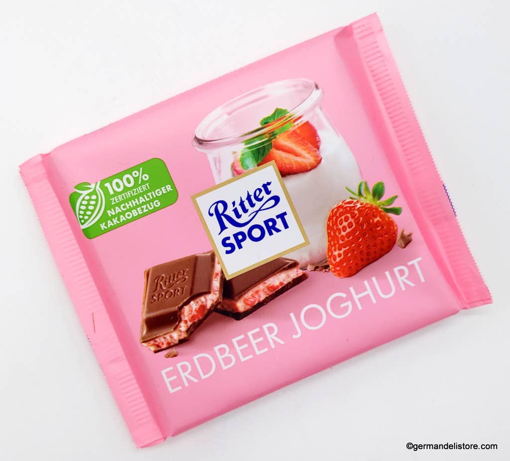 Phoenix Distributions - Wholesale Chocolate Bar - RITTER SPORT Erdbeer Joghurt 100 gramm 12 count2