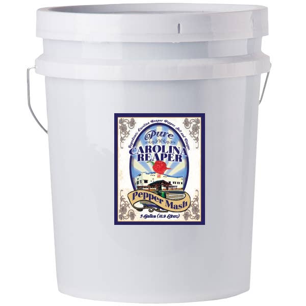 Pure Carolina Reaper Pepper Mash Puree – 5 Gallons for wholesale by Southwest Specialty Food