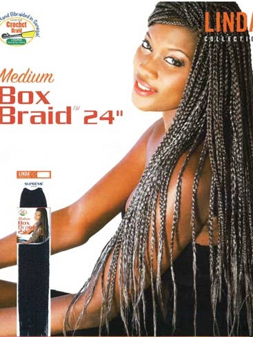 MEDIUM BOX BRAIDS 24" - LINDA COLLECTION for wholesale by MI Hair Distribution
