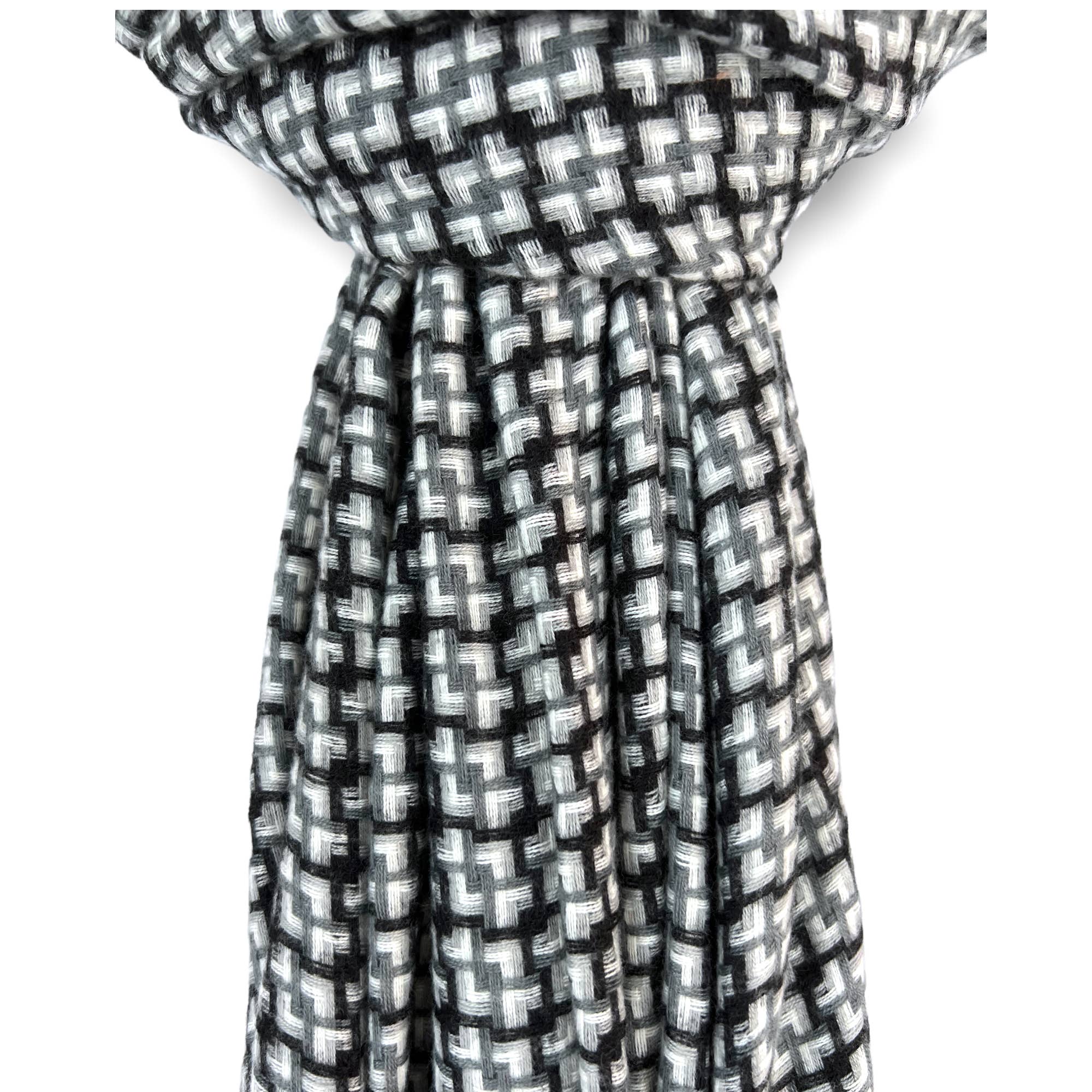 London Scarves - Wholesale Scarf - Women's - Winter houndstooth weave knitted scarf7