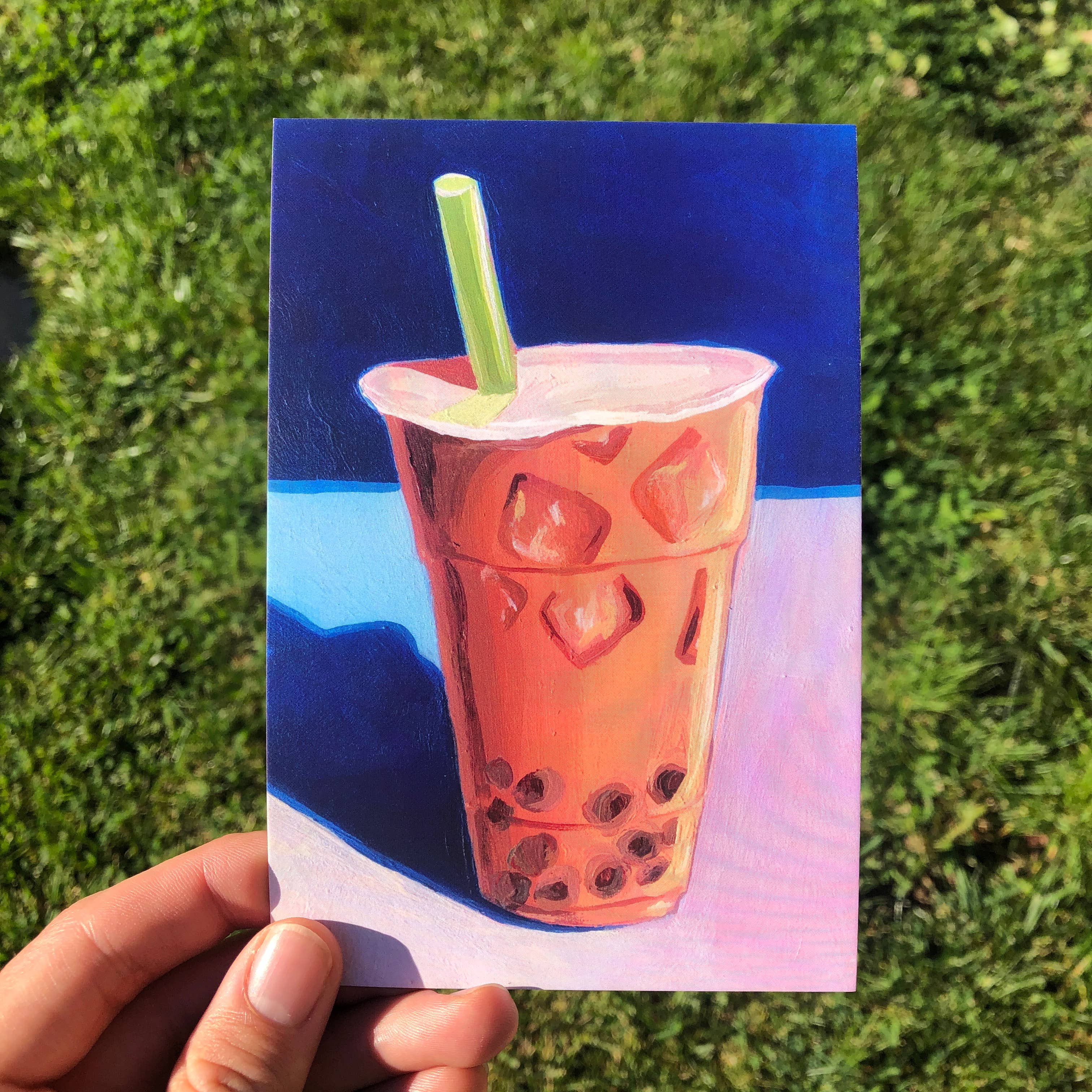 Painting With James – Großhandel Postkarten – Boba Bubble Tea Malpostkarte0