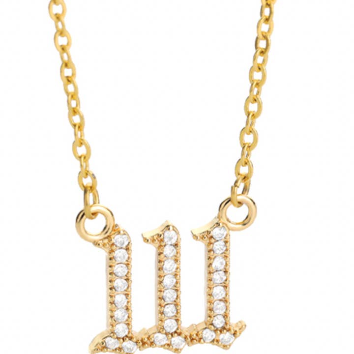 Collar de afirmación Diamante 111 chapado en oro de 18 quilates para venta al por mayor de Coco Luna Collection