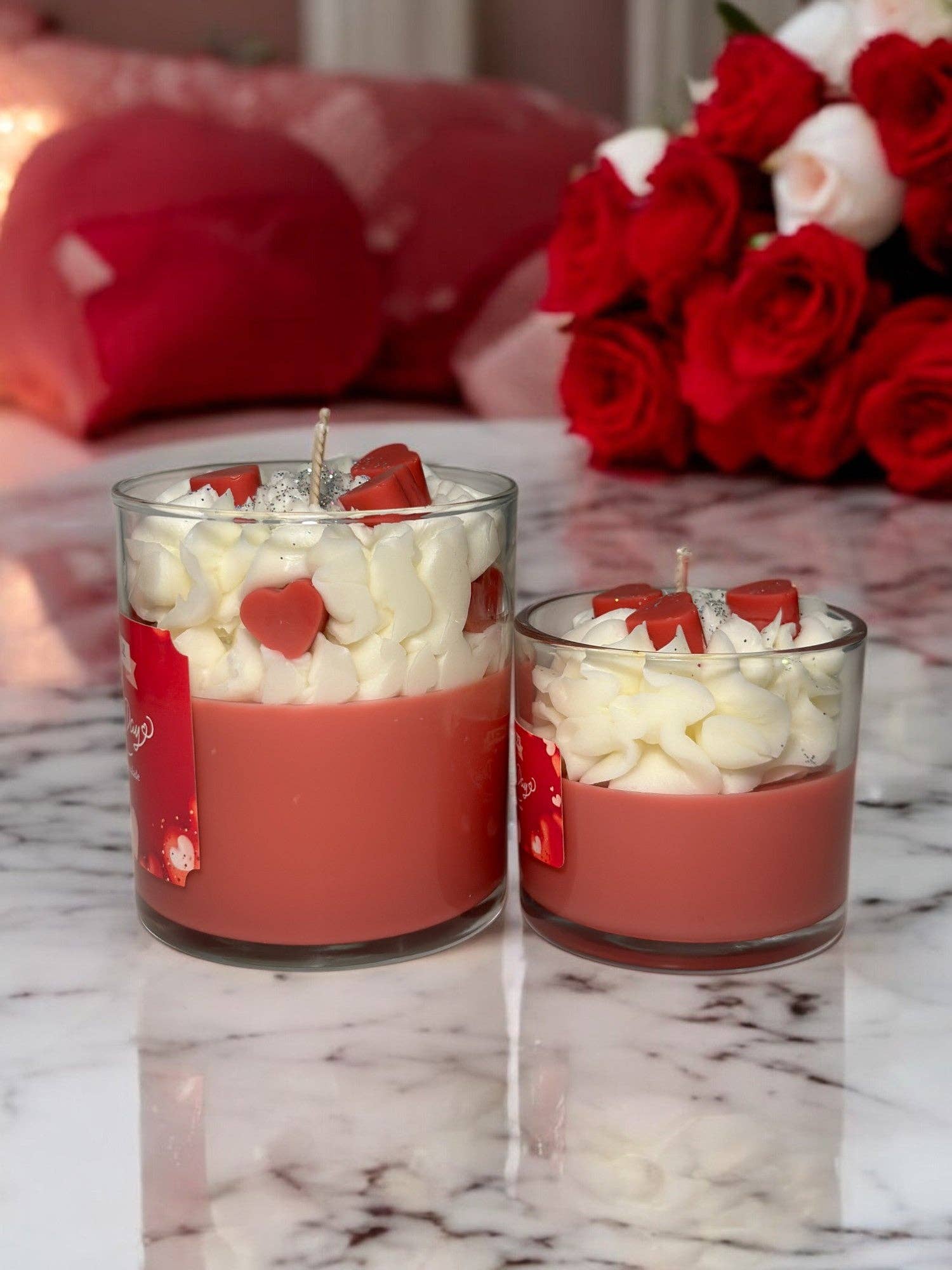 Sugar Candle - Wholesale Jar/Filled Candle - Valentine's Day Candle: Soy, Handmade, Retail & Gift Ready6