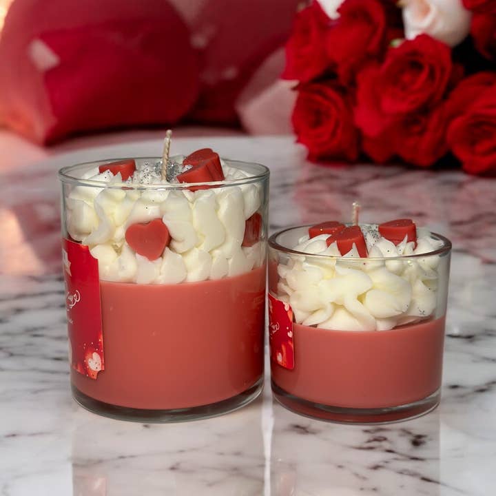 Sugar Candle - Wholesale Jar/Filled Candle - Valentine's Day Candle: Soy, Handmade, Retail & Gift Ready6