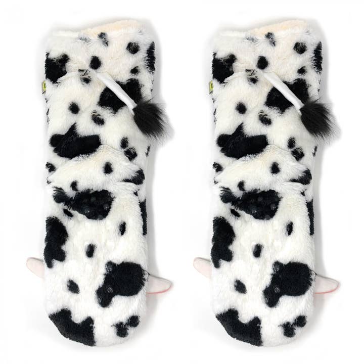 Oooh Yeah/Sock It Up/Oooh Geez Slippers - Wholesale Sock Slippers - Women's - Moo Moo | Women's Funny Animal Gripper Slipper Socks