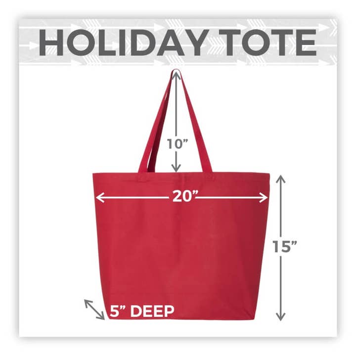Suzy Swede - Wholesale Tote bag – Women's - Don't Be a Half-Ass Jingler Funny Christmas Tote Bag | Bags1