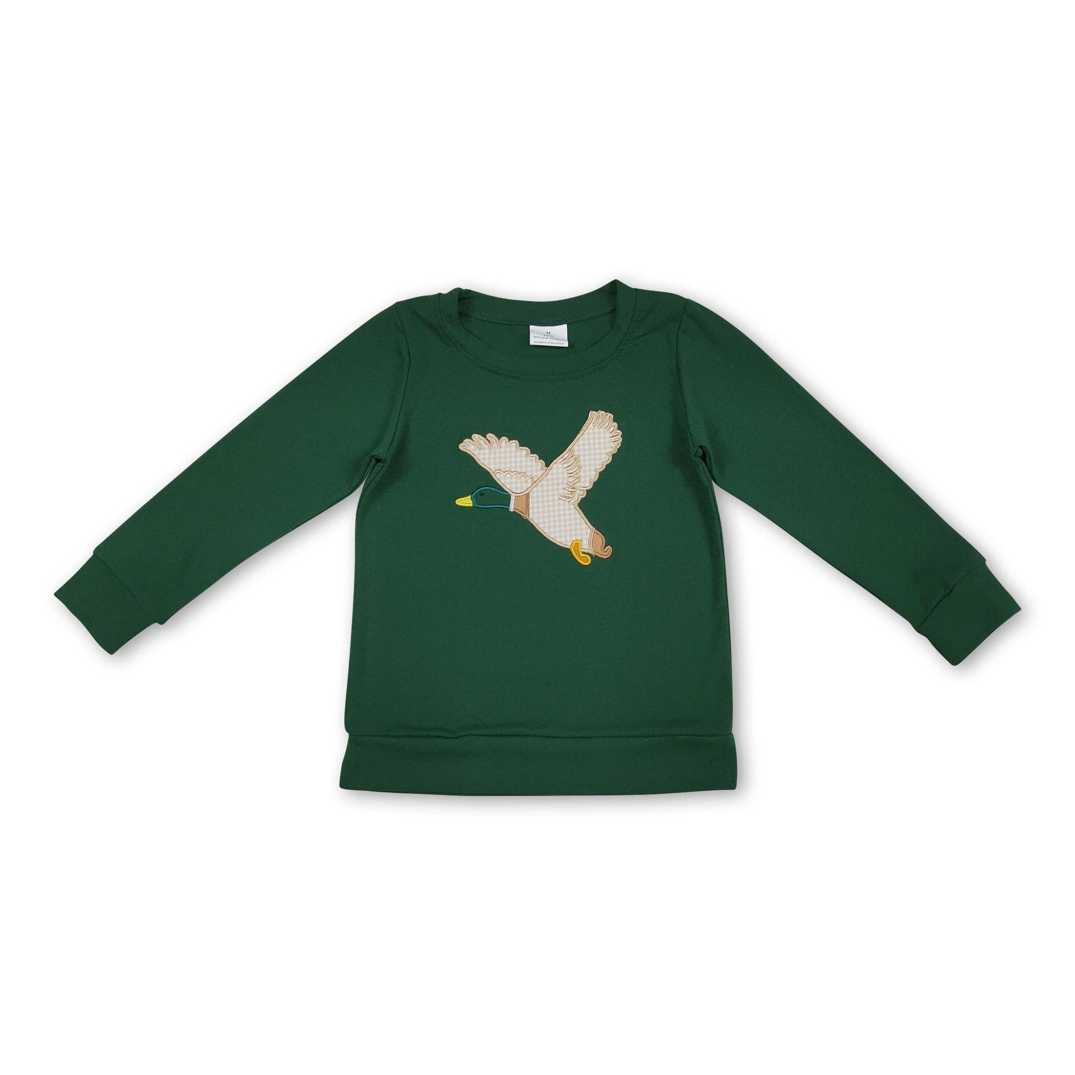 Yawoo Garments - Wholesale T-Shirt - Kids - Green long sleeves duck hunting kids boys shirt0