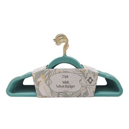 Concepts In Time – Cabides por atacado – Conjunto de 25 Cabides Aveludados para Adultos11