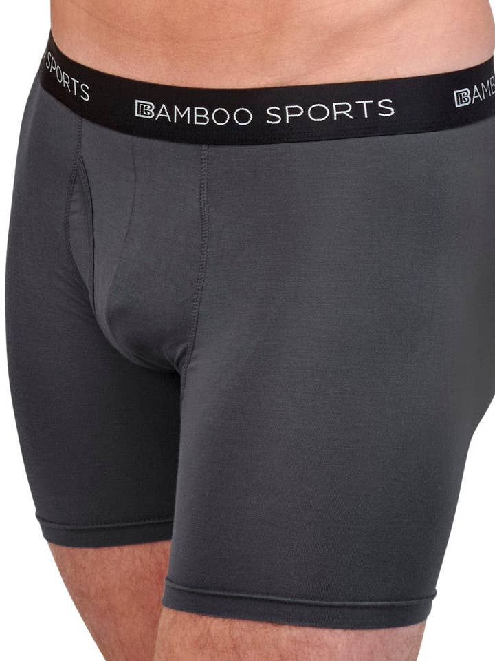 Bamboo Sports - Wholesale Underwear – Men's - Men's 4" Inseam Bamboo Rayon Boxer Briefs - 4 Pack17