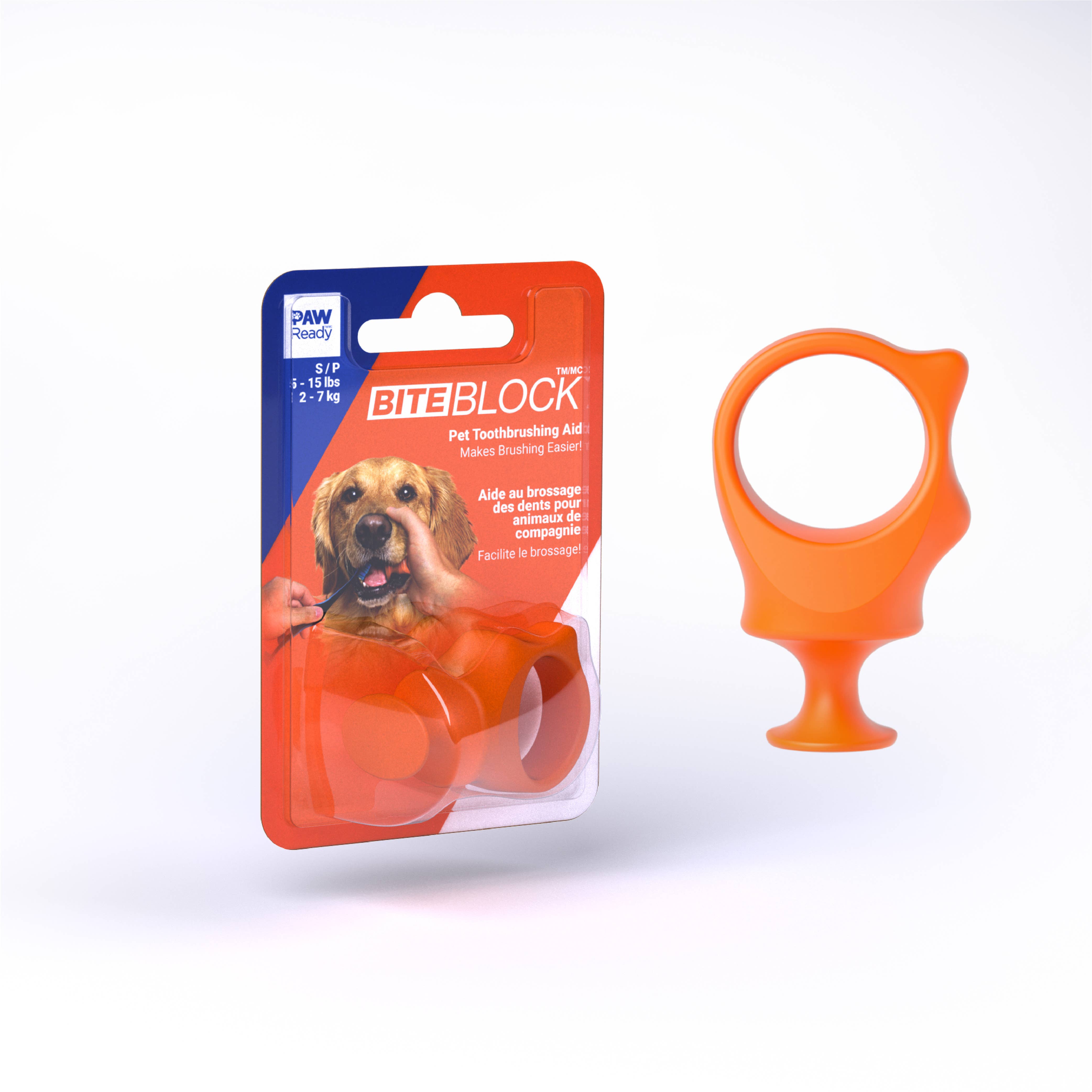 Keen Products Inc. - Vente Produit de toilettage – chien - L'aide à la brosse à dents PawReady BiteBlock permet d'accéder aux dents des animaux0