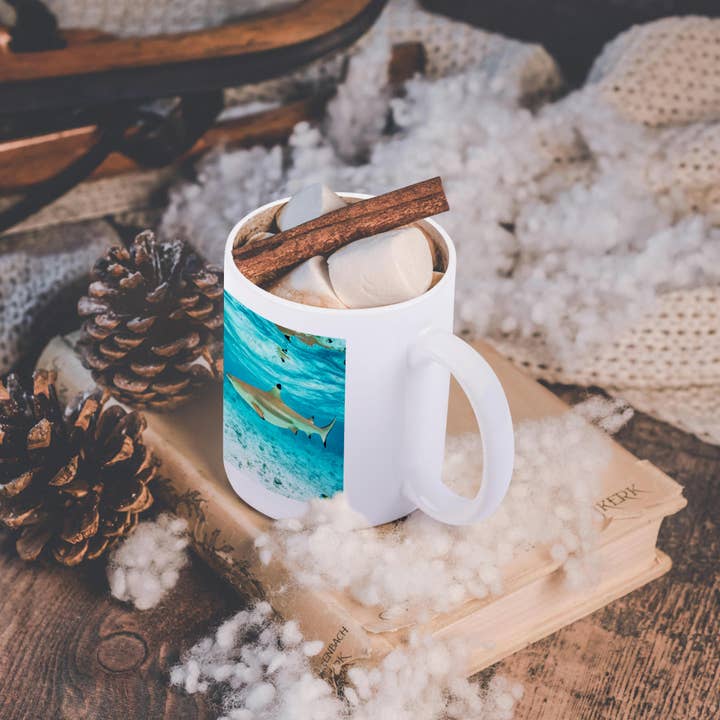 3dRose - Wholesale Coffee Mug - 3dRose, French Polynesia, Bora Bora. Black-tipped reef shark closeup., Mug11