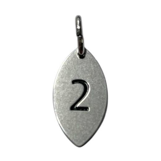 Stainless Steel Charm - Number 2 for wholesale by Instinct UK
