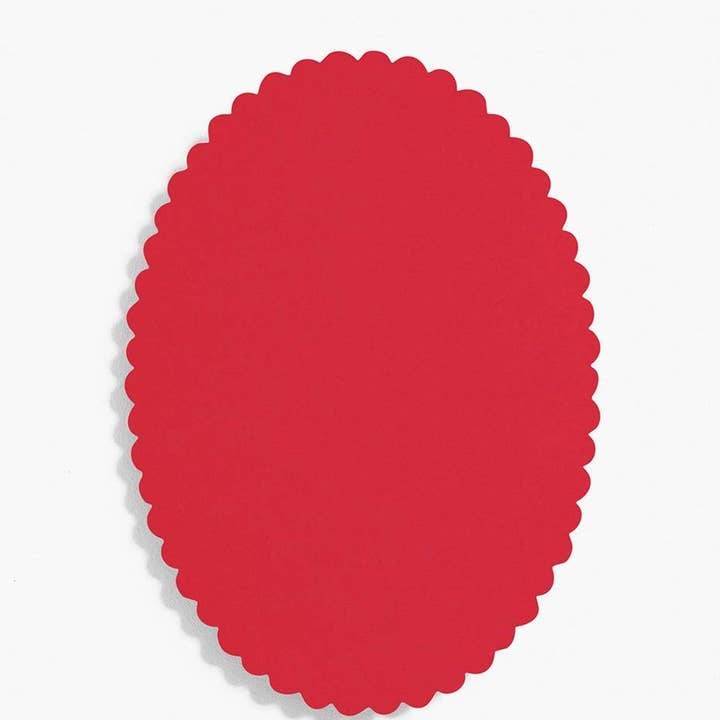 Paper Source Wholesale - Wholesale Stationery/Notecard Set - Archived Oval Scallop 4Bar Cards Bulk Pack (100 Pack)