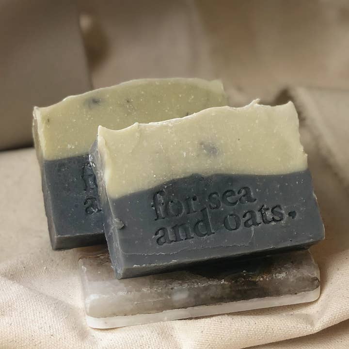 Down to Earth Bar Bar Soap | Sea Clay + Charcoal + Sea Salt for wholesale by For Sea and Oats