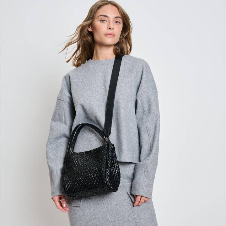 Moda Luxe – wholesale Crossbody bag – Women's – Roxy Woven Double Handle Woven Crossbody