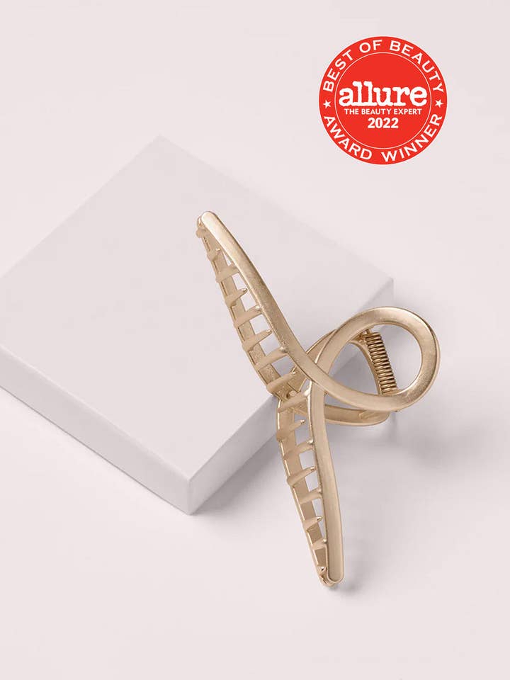 French Twist Claw Clip - Gold for wholesale by The Hair Edit