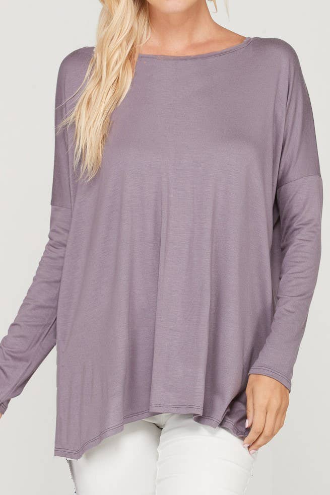 A.gain - Wholesale Tunic - Women's - 10130LP07 Heavy Weight Rayon Jersey Long Sleeve Plus Top10