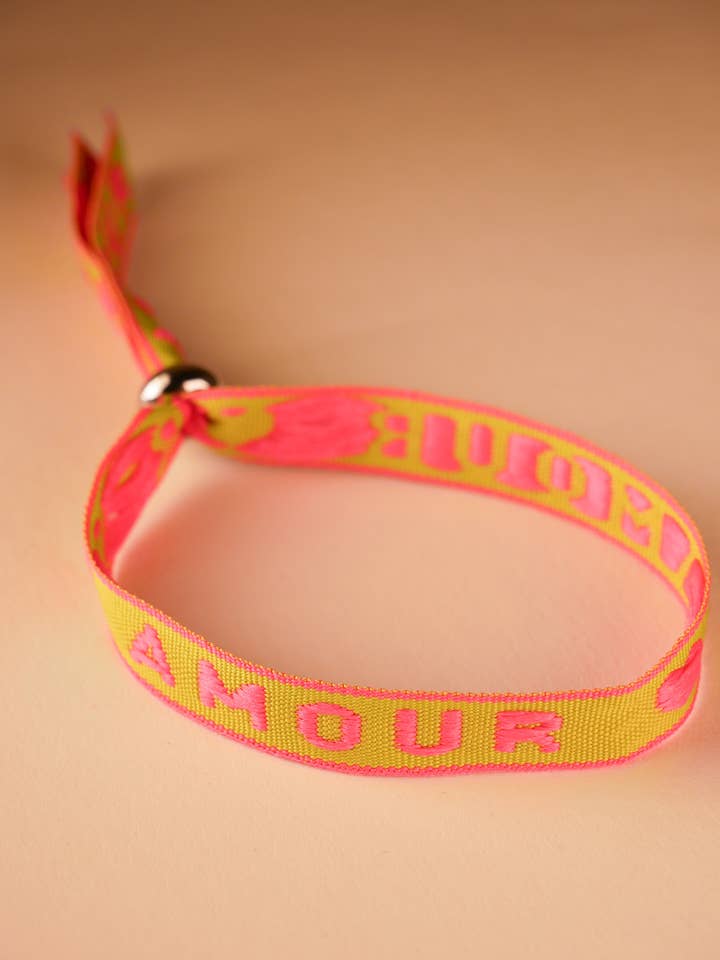 Vävt armband "AMOUR" för wholesale av the great blossom