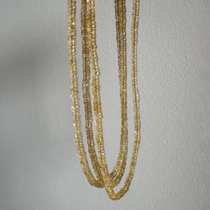 Citrine Necklace | Yellow Summer Joyful Beads for wholesale by Anokhi Green | Handmade Gemstone Jewelry