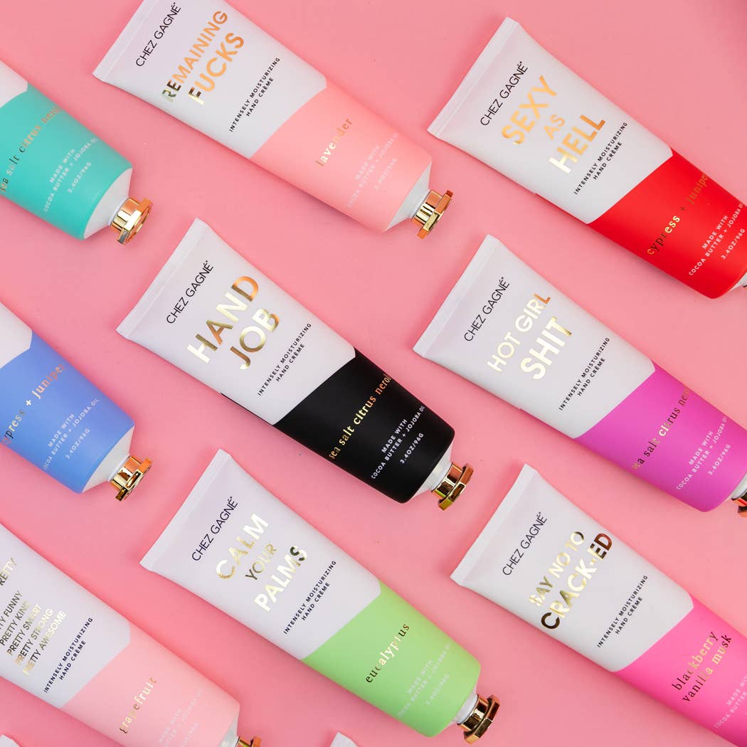 Chez Gagné - Wholesale Hand Cream/Lotion - Hand Job - Sea Salt, Citrus + Neroli - Clean + Vegan Hand Crème - 3.4oz4