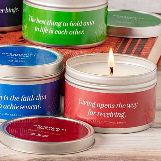 Citation de la série des fêtes - Goutte de menthe poivrée (4oz + 6oz) - Fait main pour la vente par Prosperity Candle