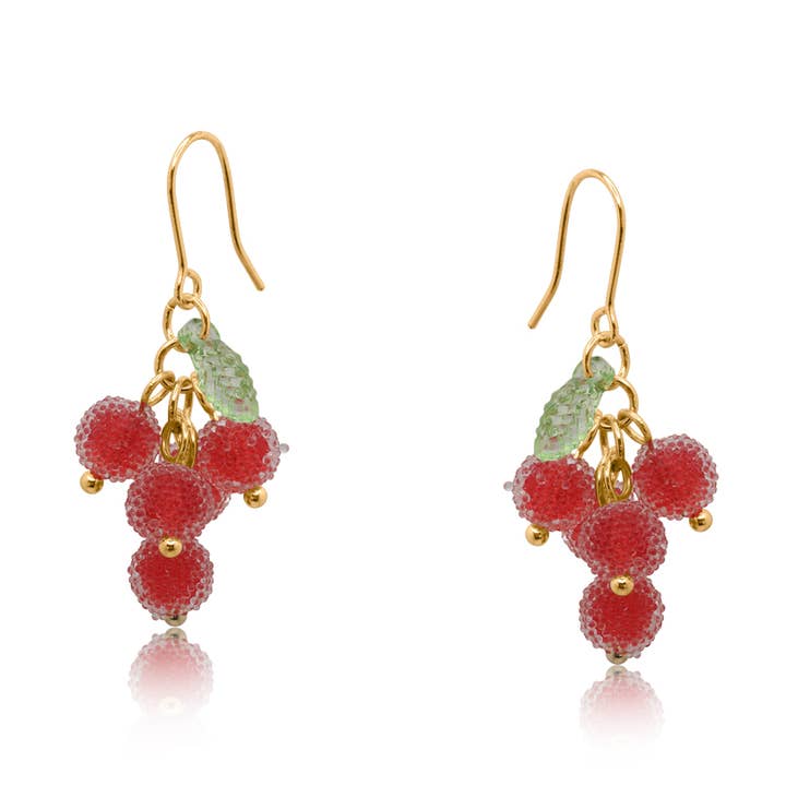 Loza Frostede Drueklase Øreringe for engroshandel hos Big Metal London