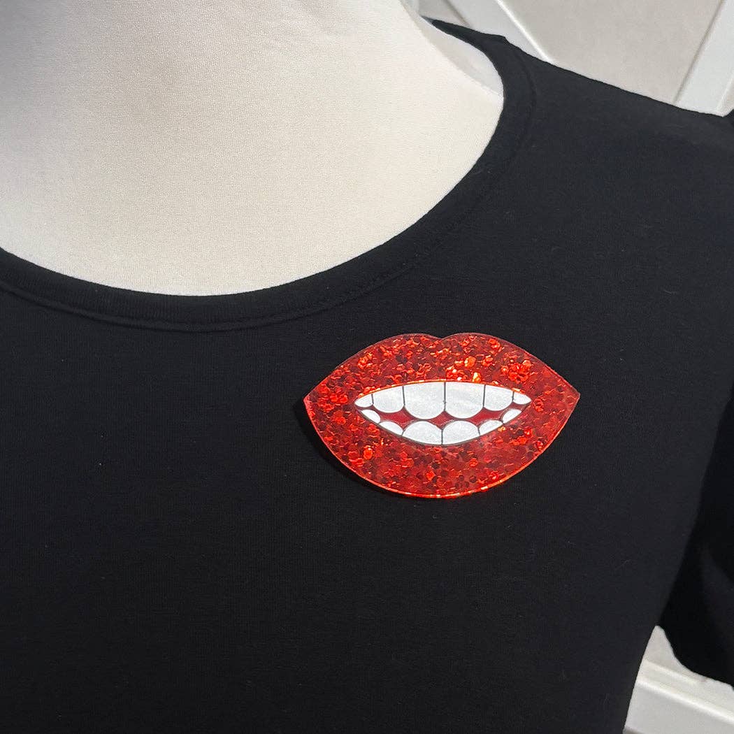 Audacious Studio - Wholesale Brooch - Dali's Smile Brooch4