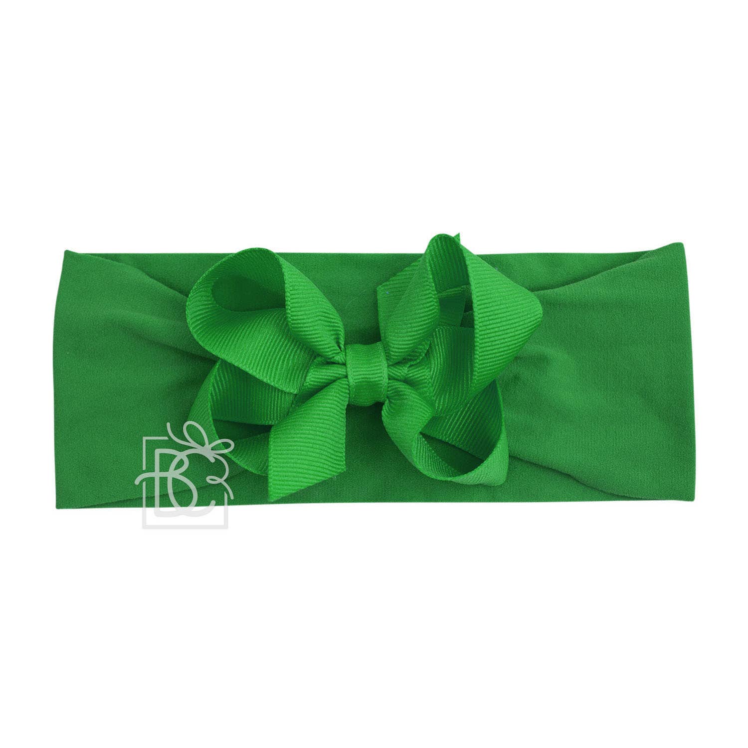 Beyond Creations, LLC - Wholesale Fashion Headband - Kids - WIDE PANTYHOSE HEADBAND W/CLASSIC GROSGRAIN BOW79