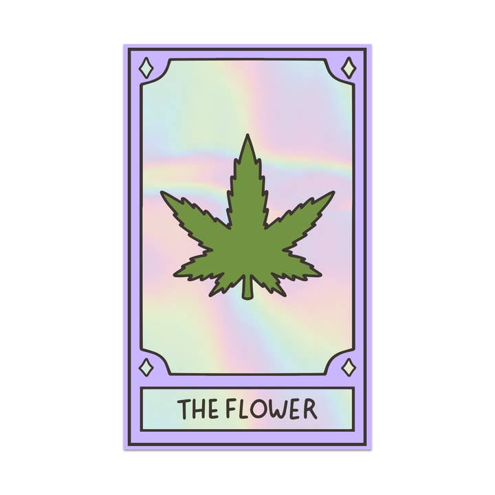 De Bloem – Onkruid Tarot Vinyl Sticker voor wholesale door Mouthy Broad