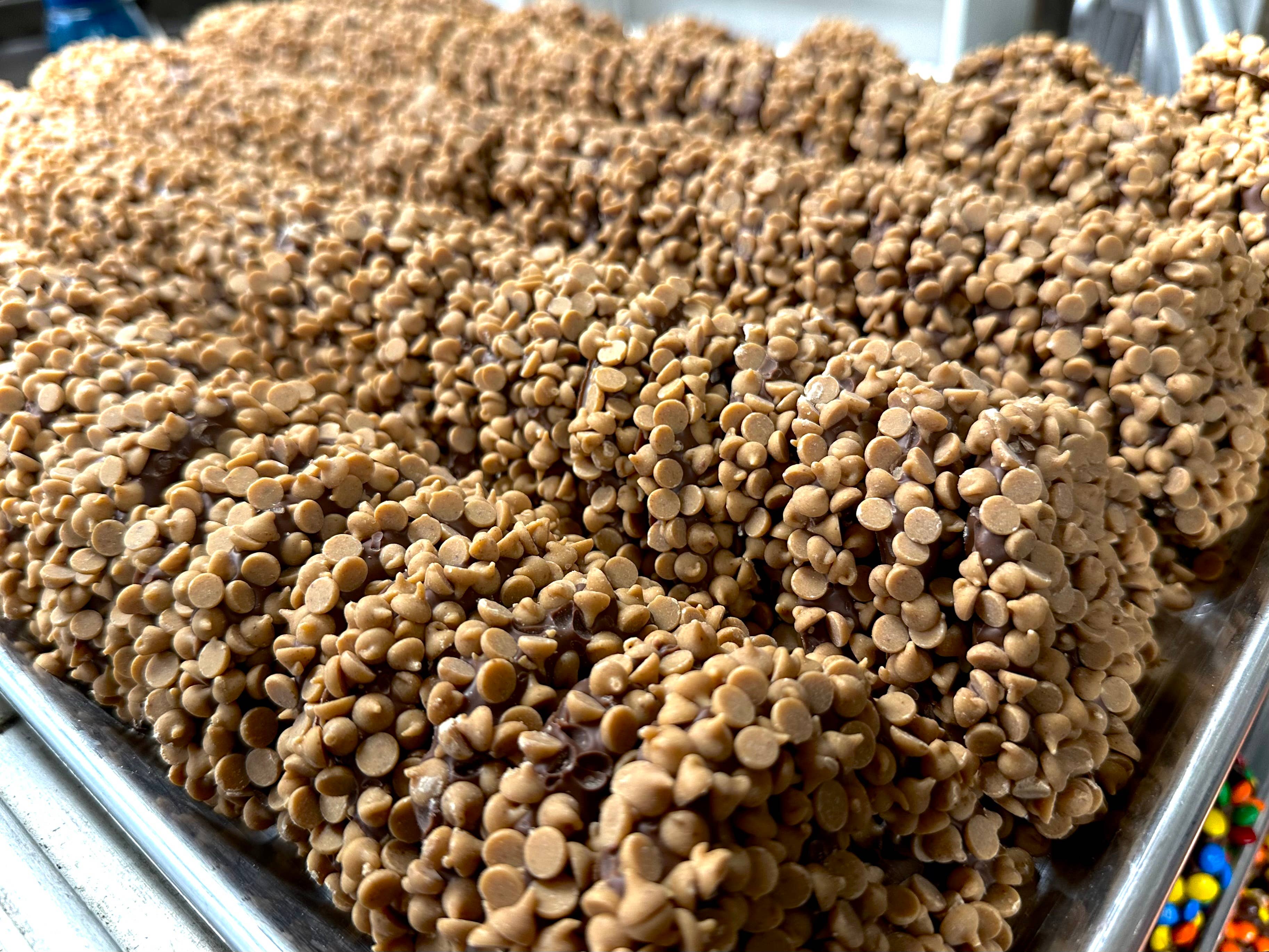 O'Shea's Candies Sweet Shop - Wholesale Chocolate Covered Sweets - Gourmet Double Dipped Peanut Butter Meltaway Pretzel 🥨 2PK 1