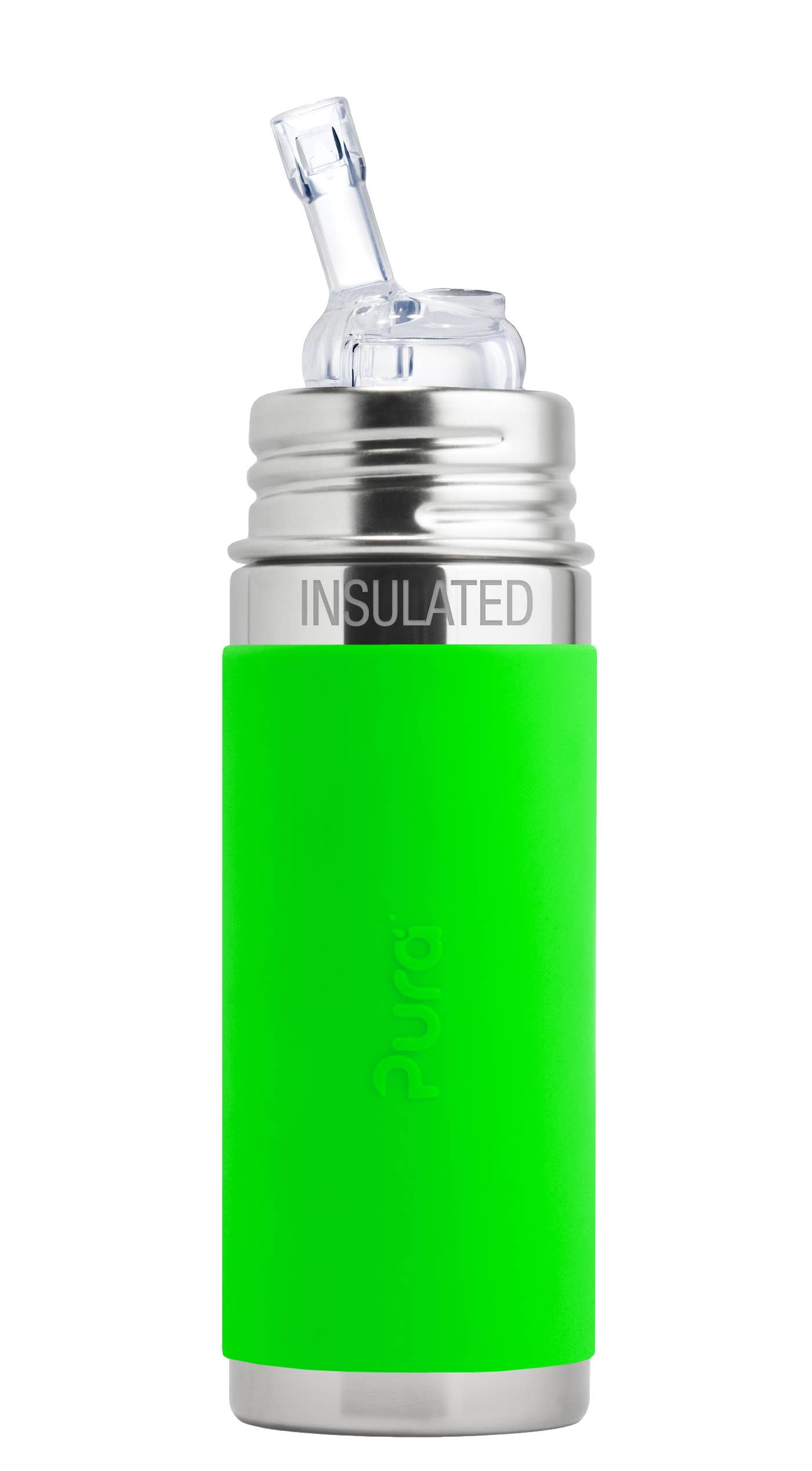 Pura Stainless Kiki 9oz Insulated Straw Bottle - Slate Bumper