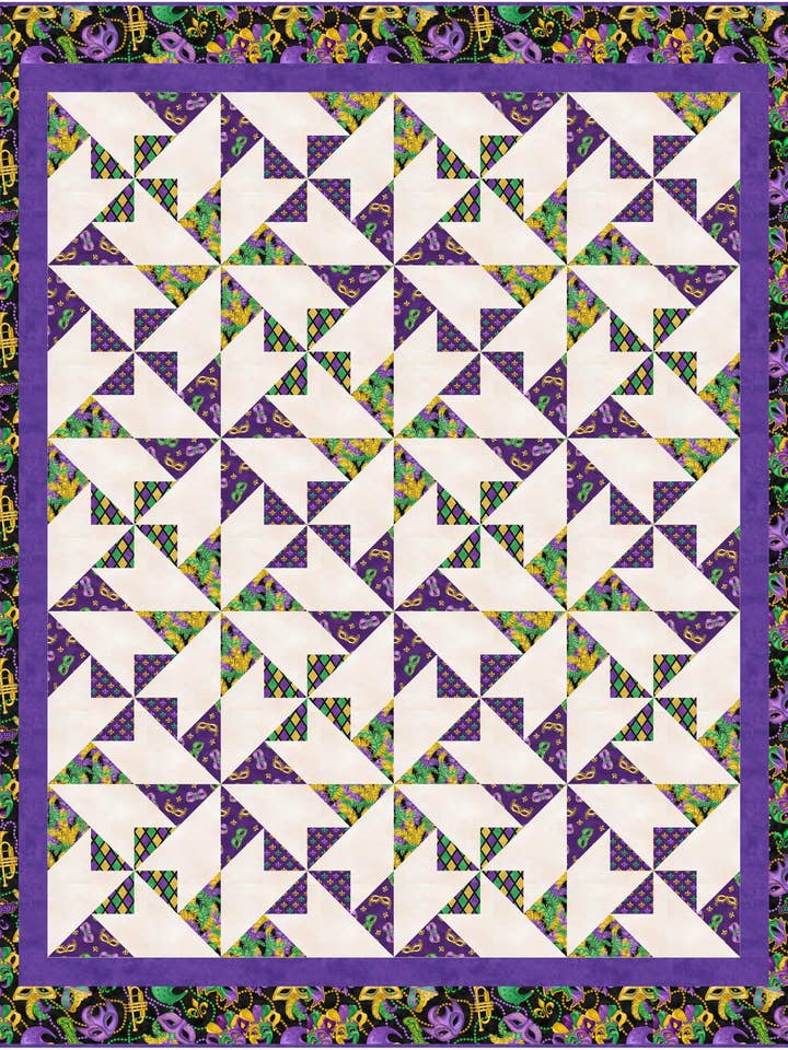 Colcha mágica de Mardi Gras para venta al por mayor de PhoebeMoon Designs