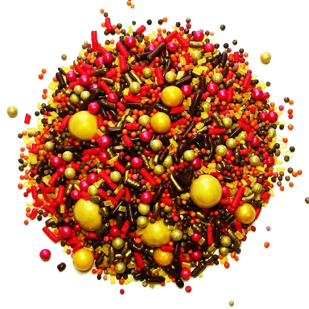Pepper Creek Farms - Wholesale Sprinkles - Golden Autumn Whimsical Sprinkle Blend 3.25 Oz.1