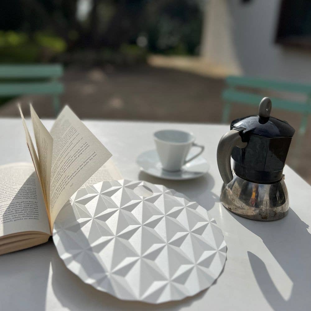 justfans - Vente Éventail - Éventails ronds à motifs tridimensionnels en plastique recyclé3