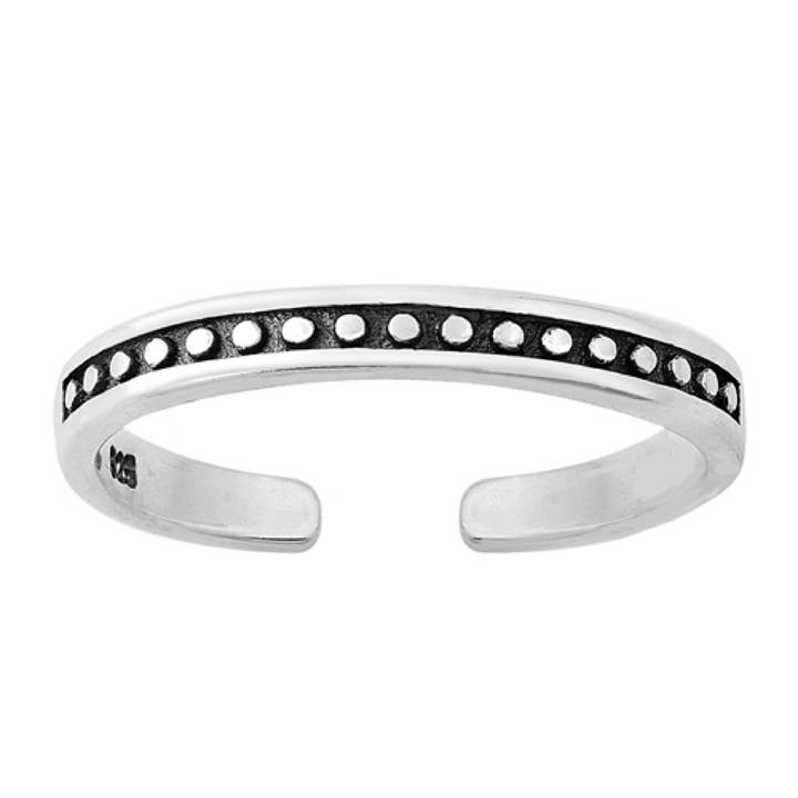 Sterling Silver Bali Style Justerbar tåring | 3mm antik Patina Tåring | 925 | Minimalistisk | Justerbar tåring för kvinnor för wholesale av CALIFORNIA TOE RINGS