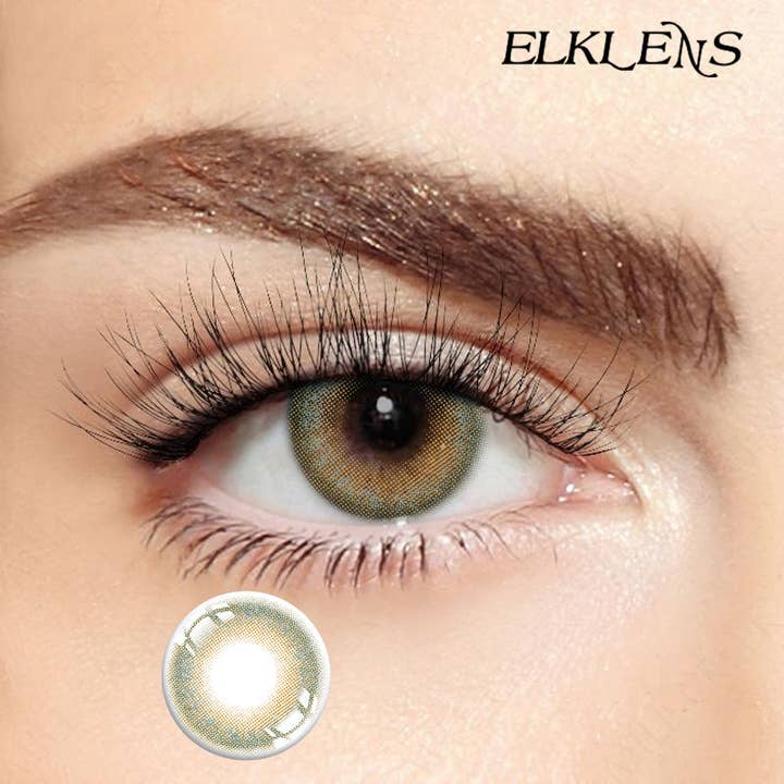 Lentilles de contact vertes feuilles de basilic ELKLENS pour la vente par ELKLENS