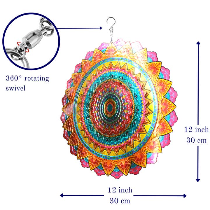 Beauty and the Wind - Wholesale Wind spinner - Mandala of Joy Wind Spinner2