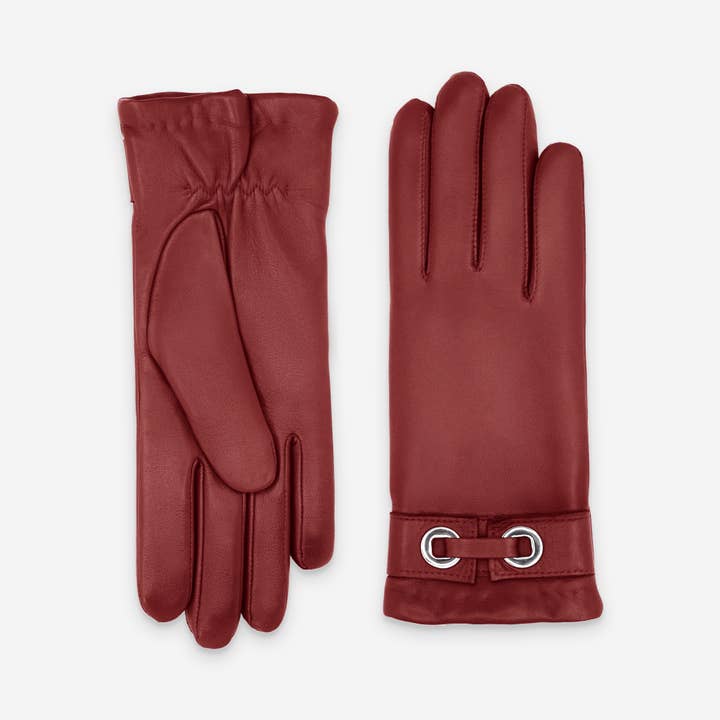 Glove Story – wholesale Gloves – Women's – Lamb leather gloves - 100% cashmere - 21556CA